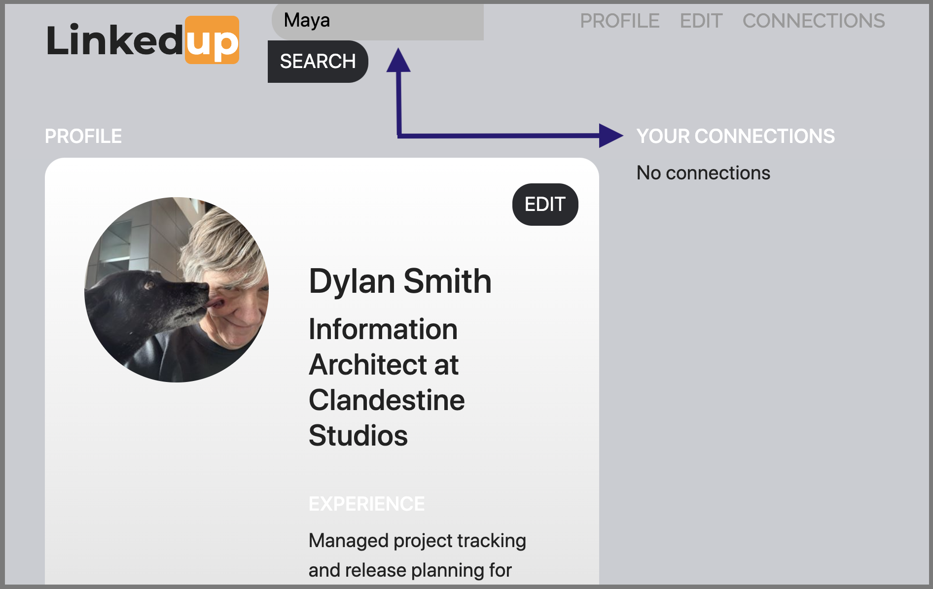 linkedup search from dylan for maya